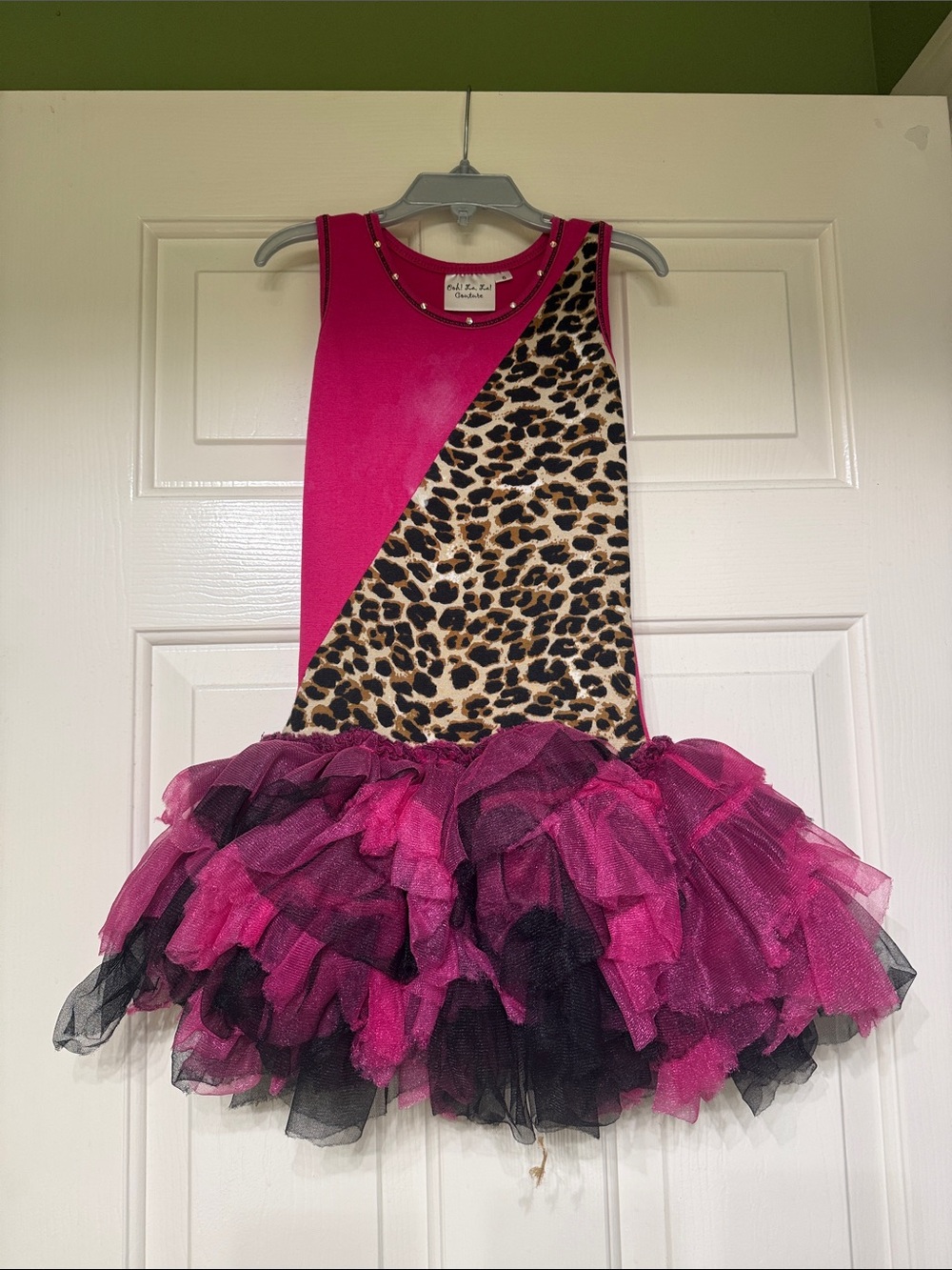 Ooh! La, La! Couture Hot Pink and Leopard Print Tutu Dance Costume